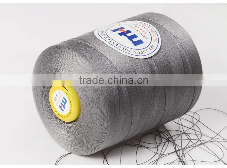 China manufacturer of 100 polyester bag closing thread