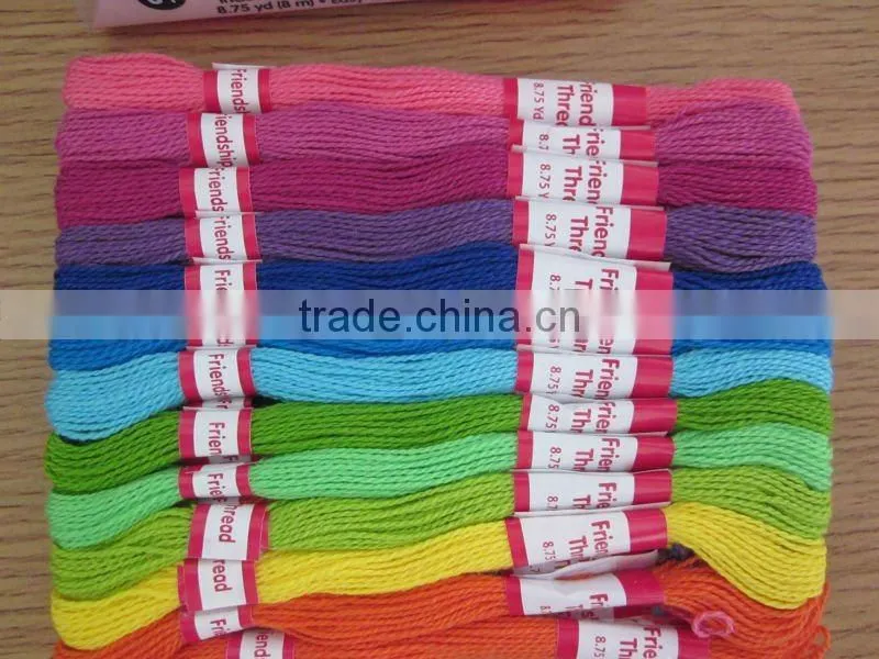 100%egyptian cotton embroidery thread