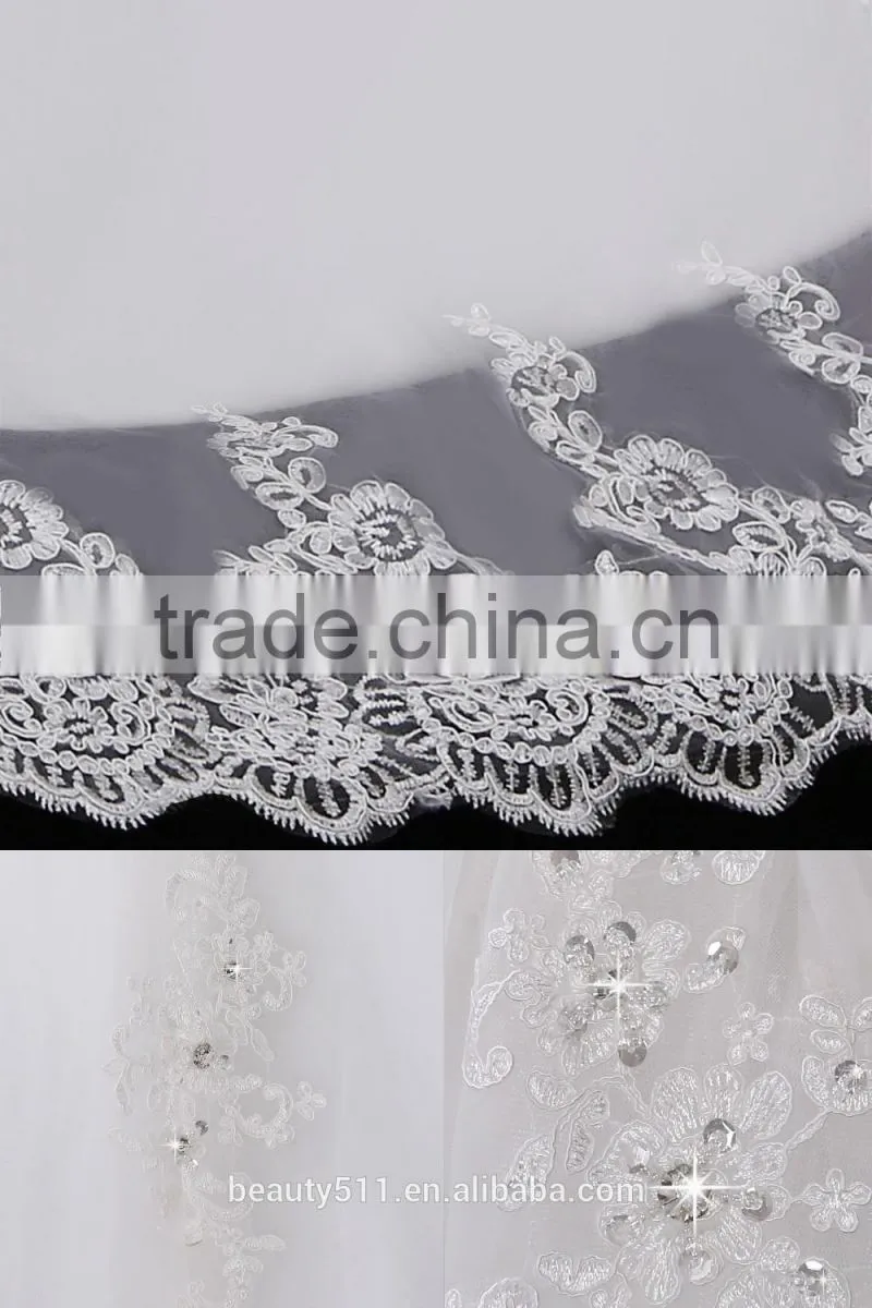 2017 Hot Sale Bridal Wedding Dress V-neck long sleeves Beaded Sweetheart Nackline Mermaid Lace wedding dress F12802