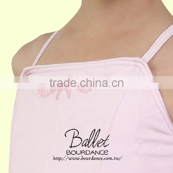 Children cross back camisole dress. Kids dance dress