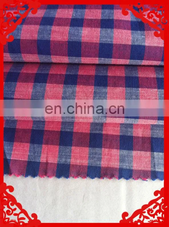 2014-2015 fashion latest new Italy design pattern 100%cotton cvc t/c y/d dyed check orange fabrics