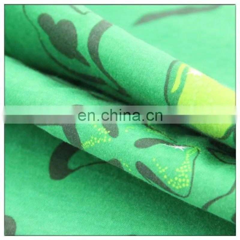 Cotton 32s jsrsey printed fabric for women's garment