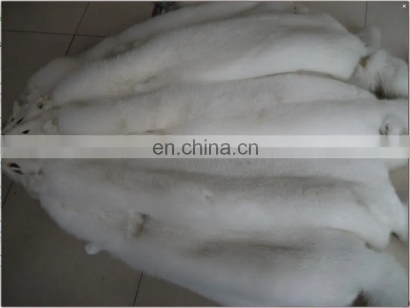 Soft and Smooth High quality White fox fur skin/white fox fur raw skins