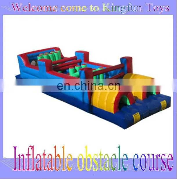 Giant train inflatable obstacle course for kdis/adult