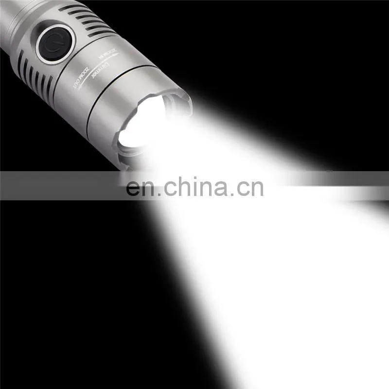 wholesale price build in Lithium-ion battery rechargeable led flash torch night light with socket