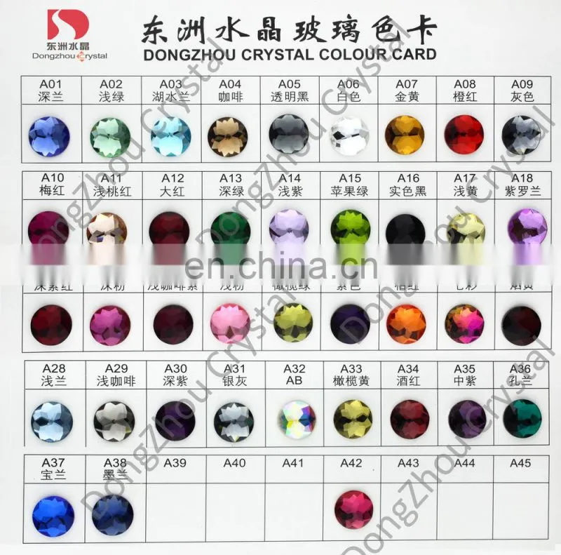 DZ-1011 flat back glass rhinestone for garment decoration