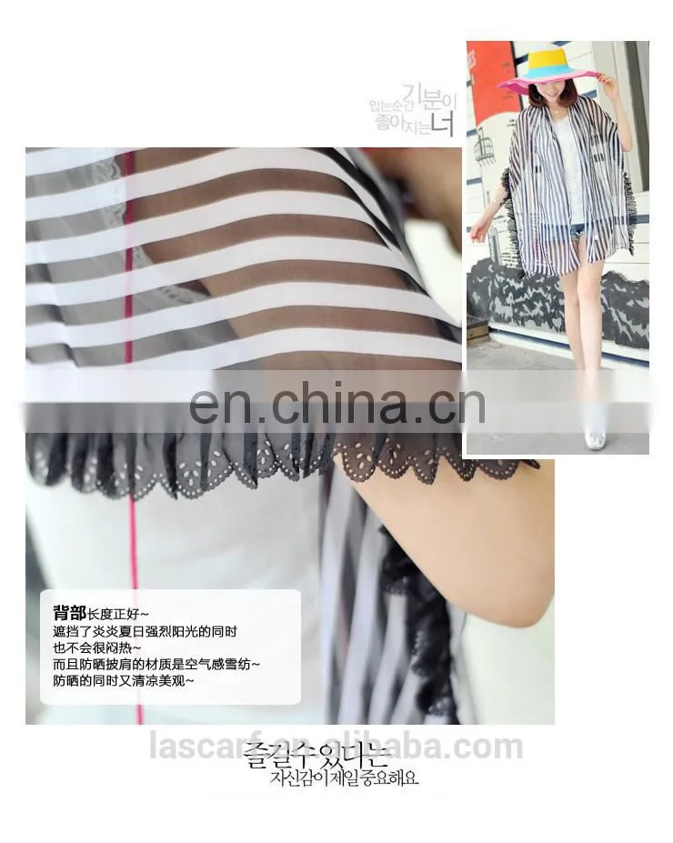 2015 fashion design polyester chiffon summer raglan sleeves pashmina(PP535CL-P)