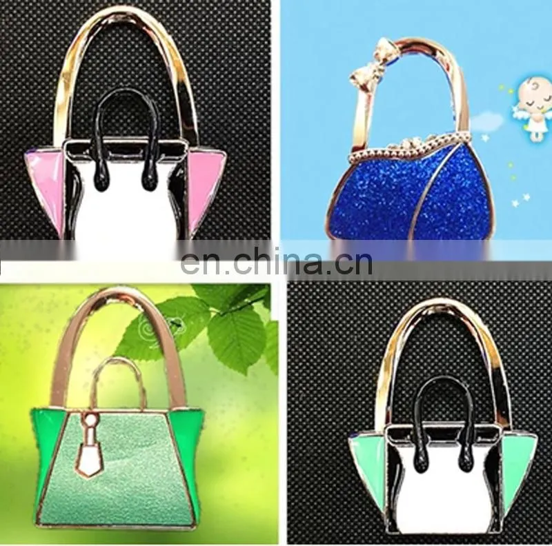 Hot selling house shaped metal cheap bag hanger/hook for ladies