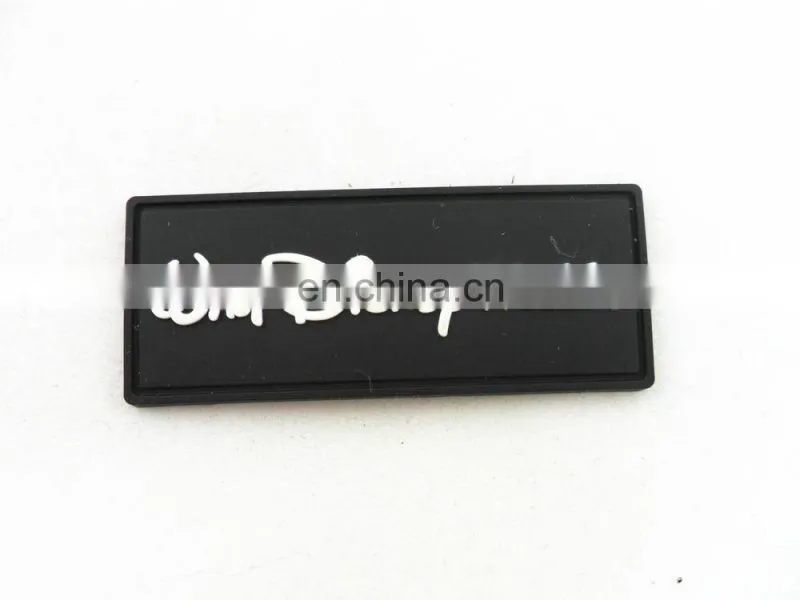 custom logo 3D cartoon rubber/silicone PVC label/badge