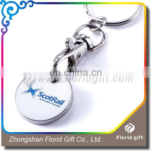 shopping cart coin holder keyring /shopping trolley coin keychain