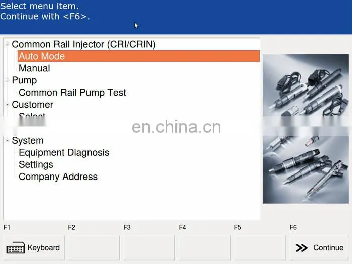 CR3000A common rail injector and pump test bench computer system