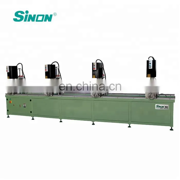 Aluminum Curtain Wall Profile Four Head Combined Drilling Machine