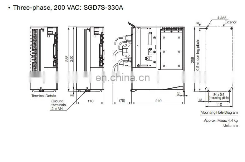 11kw Yaskawa SGM7G-1AAFC61+SGD7S-330A01A002 For CNC Machine