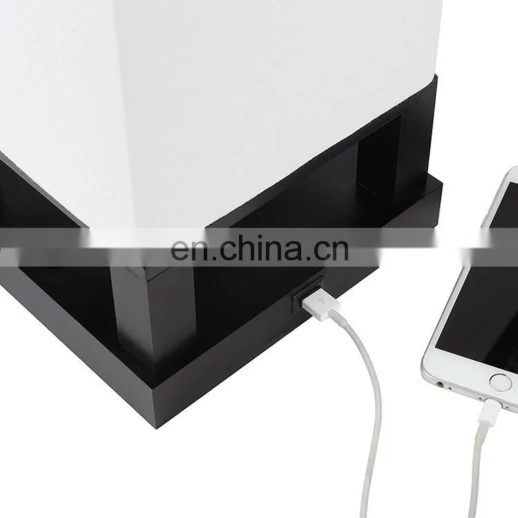 Hotel desk lamp Nordic modern domestic and foreign double USB charging bedside customizable lighting