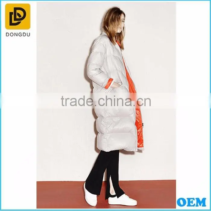 New fashion long winter coat for girls 2016