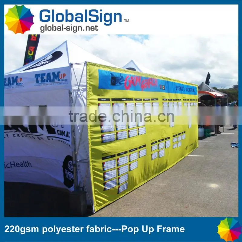 Good quality printed polyester banners for backdrops from shanghai GlobalSign