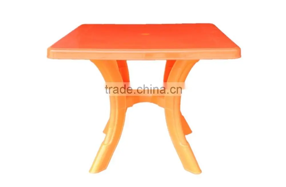 Popular removable Square plastic dining table