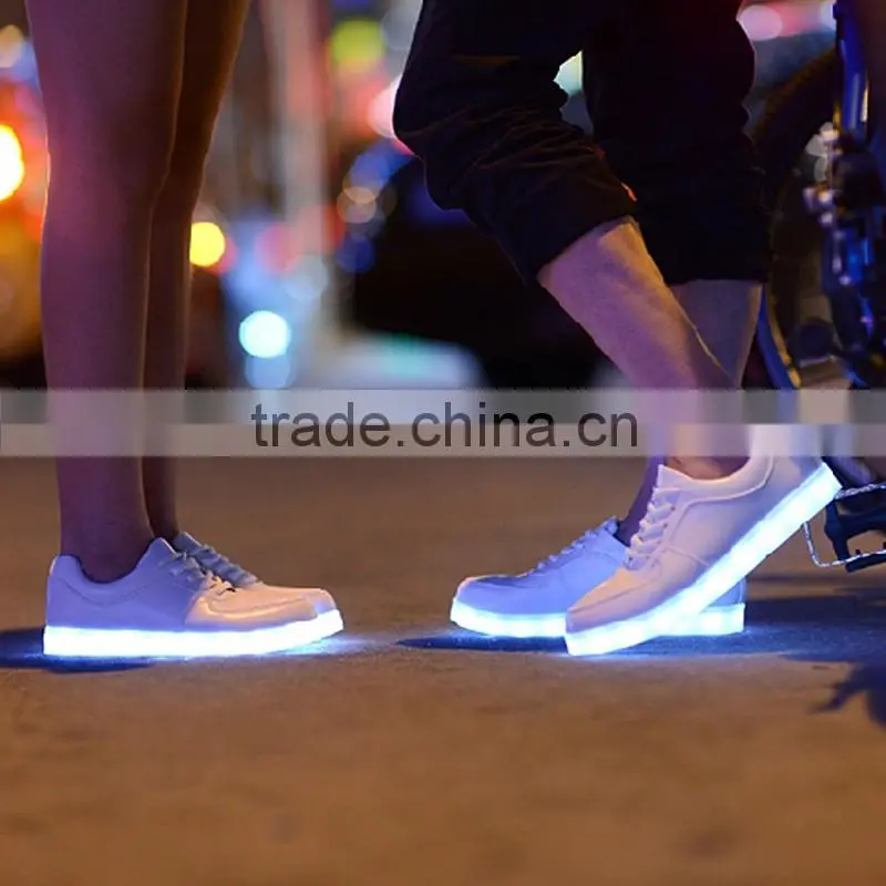 2016 unique latest fashion adults led shoes/led flashing shoes/led shoes sneakers hot selling USB charging