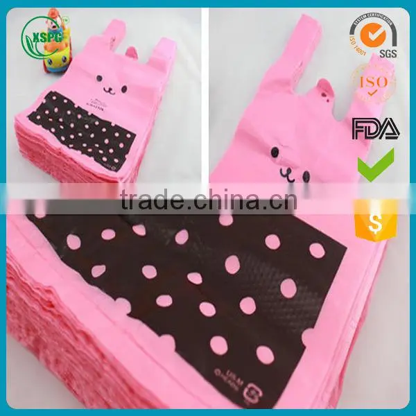 HDPE food grade plastic shopping bags