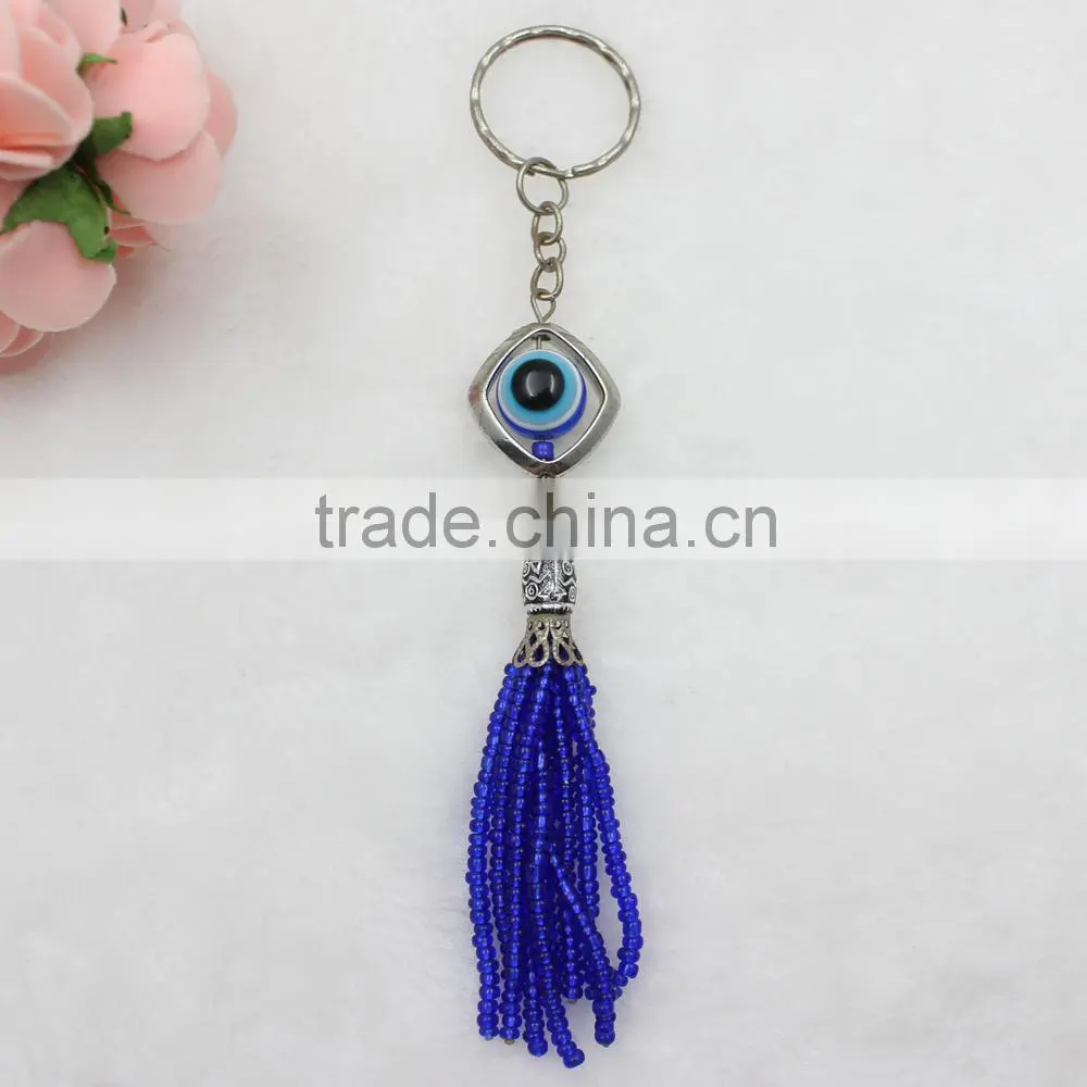Islamic Acrylic Evil Eye Beads Wholesale Keychain