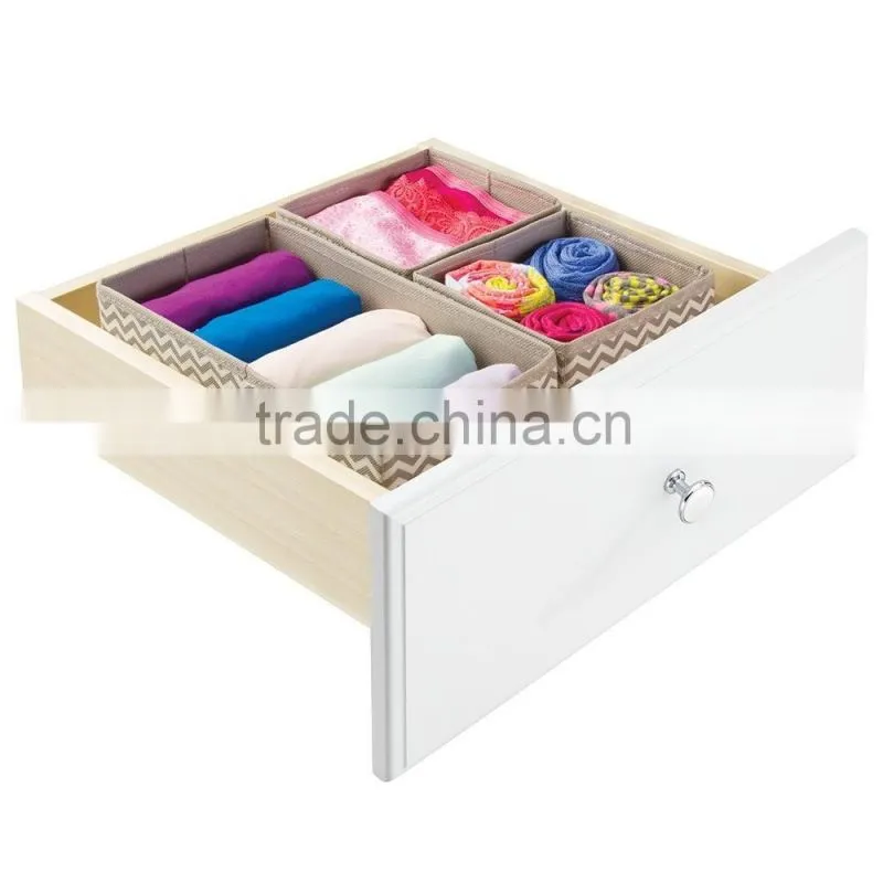 Fabric Non-woven Underwear Storage Drawer Box Drawer organizer set of 3