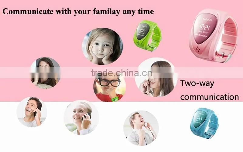 2015 Mini GPS Tracker Watch For Kids SOS Emergency Anti Lost Smart Mobile Phone App Bracelet Wristband Two Way Communication