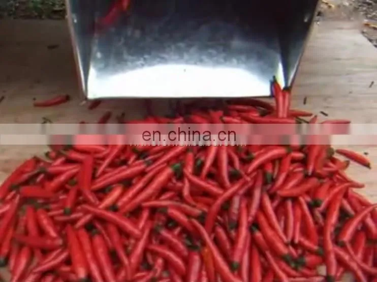 factory supply chili stem cutting machine pepper stem removing machine