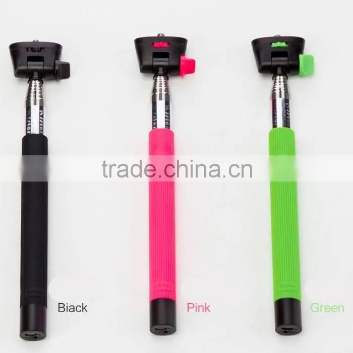 Integration Wireless bluetooth selfie stick with bluetooth remote shutter button