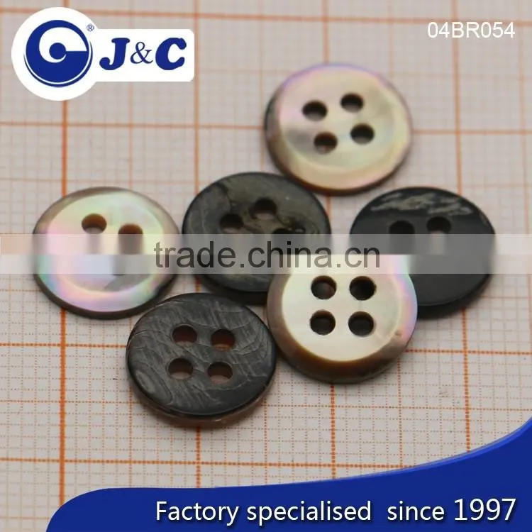 J&C Brown MOP shell buttons,pearl shell buttons for fashion shirt.BR054, BR057