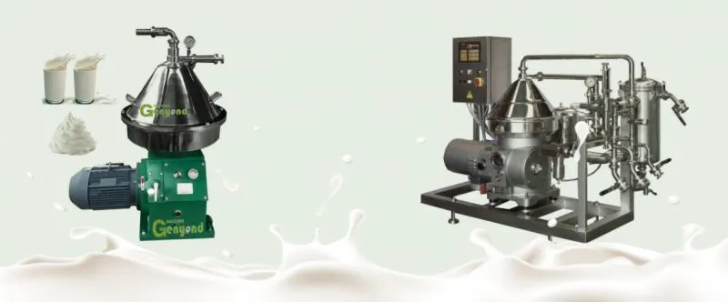 Factory Stainless Steel Electric Industrial Automatic Milk Cream Separating Equipment Milk Fat Separator Machine