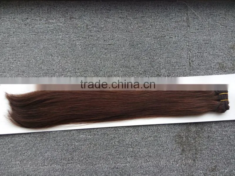 100% human no mix cuticle silky remy hair weft