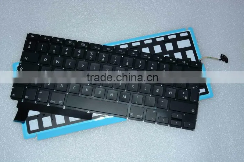 Factory Danish Design keyboard Replacement LED Backlight For Macbook Pro 15" A1286 2008-2012