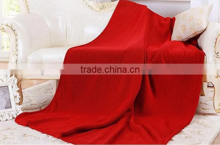 2014 OEM colored hangzhou home design throw and blanket