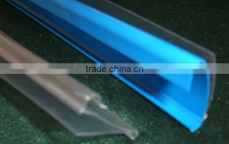 transparent data strip, price strip, label holder