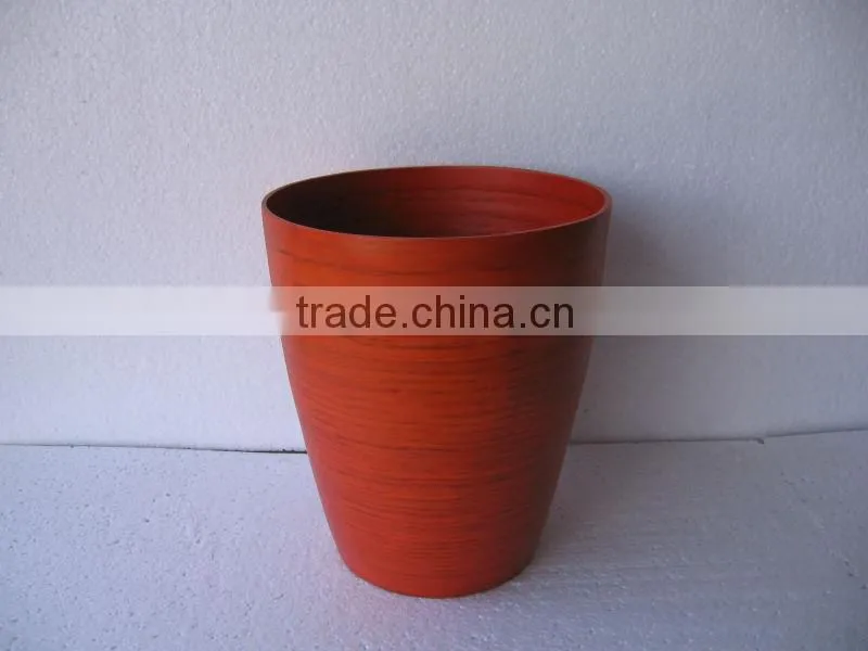 Laminated bamboo planter