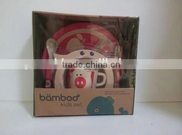 4pcs bamboo fiber dinner set dinnerware/tableware