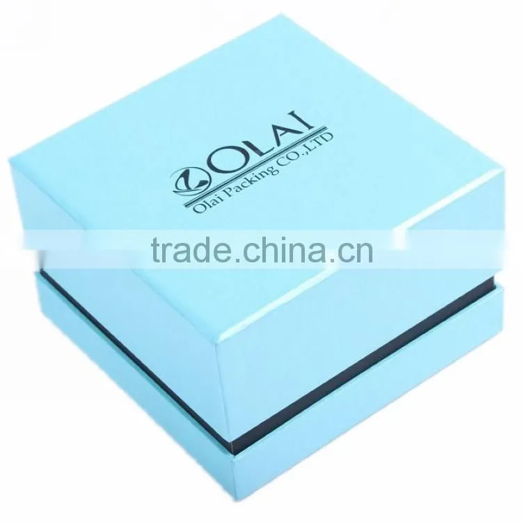 Color customized paper watch box with black pillow, Special Design Paper Card Board Box Wholesales Cheap Watch Gift Box