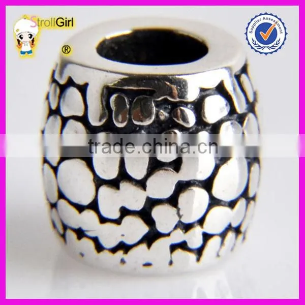 Wholesale beads hollow triangle charm 925 sterling silver beads fit Charm bracelets and necklace