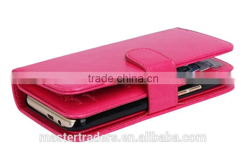 Cheap Crazy Horse Grain 2 In 1 Wallet PU Leather Case With Multi Card Slot For HTC One M9 MT-3657