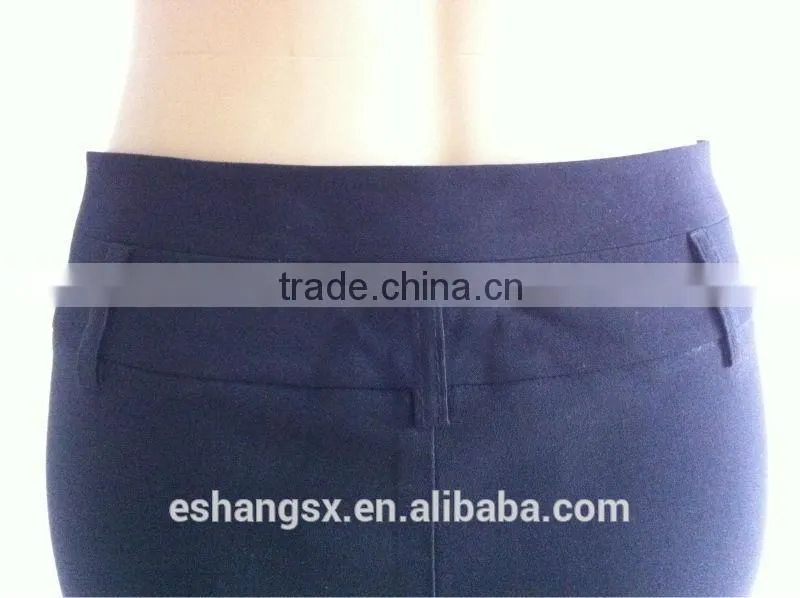 Ladies fashion design black formal flared pants