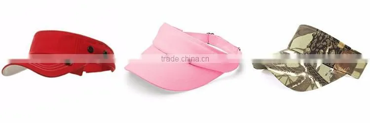 promotional cheap custom made short brim sun visor hat