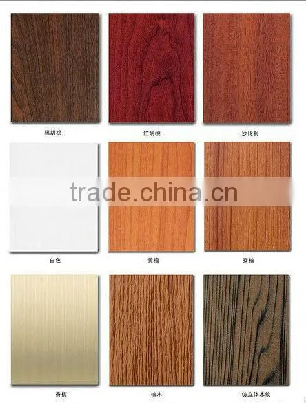 wooden grain,wooden shift aluminium profile for windows and doors