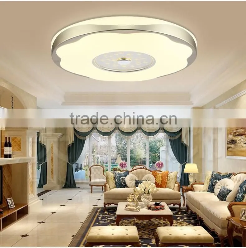 2016 New design modern fitting ceiling light acrylic cover with aluminum alloy trim