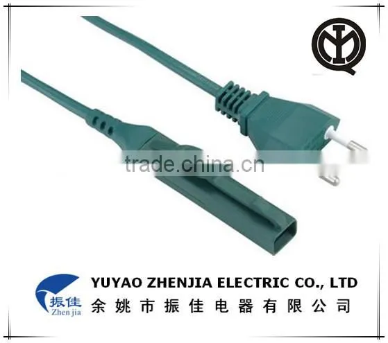 Two Pin Plug power cord with end for Italy