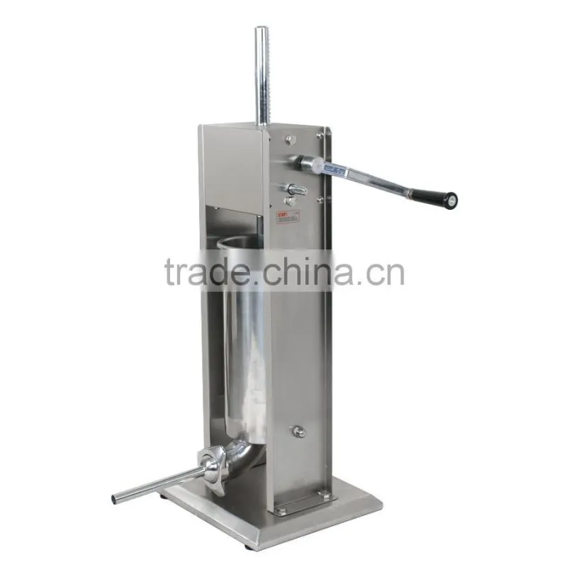 5L Vertical Commercial Sausage Stuffer 15LB Two Speed Stainless Steel Meat Press