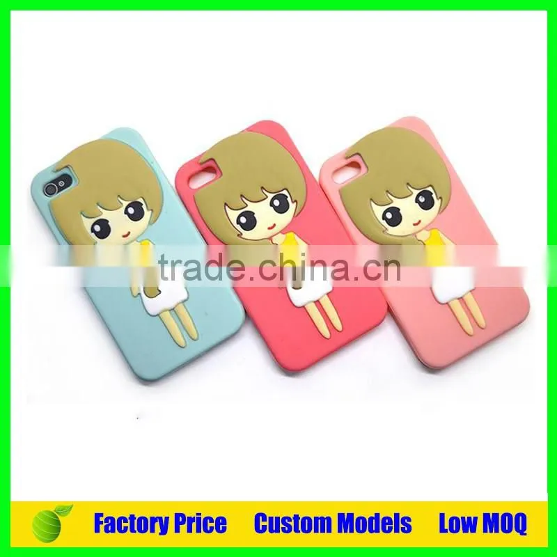 Paypal acceptable sex girl Silicone 3d phone case for Iphone 5c cell phone case back cover