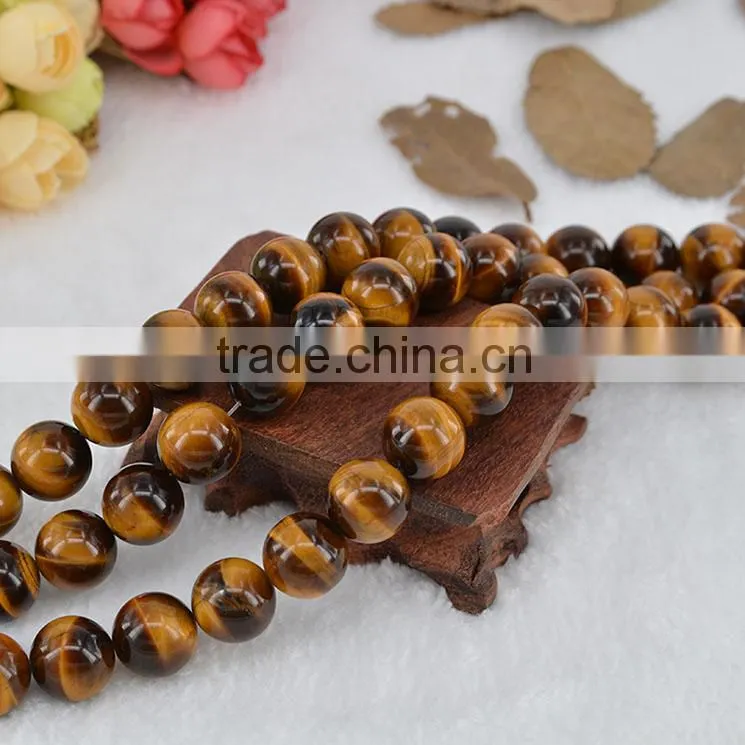Hot Sale Natural Undyed Semi Precious Loose Stone Tiger Eye Beads For Jewerly Making