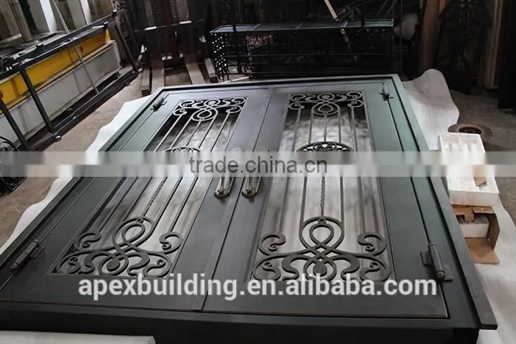 door iron gate design double door
