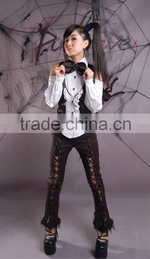 PUNK RAVE Gothic Swallowtail blouse Y-243