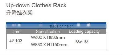 Up-down clothes rack